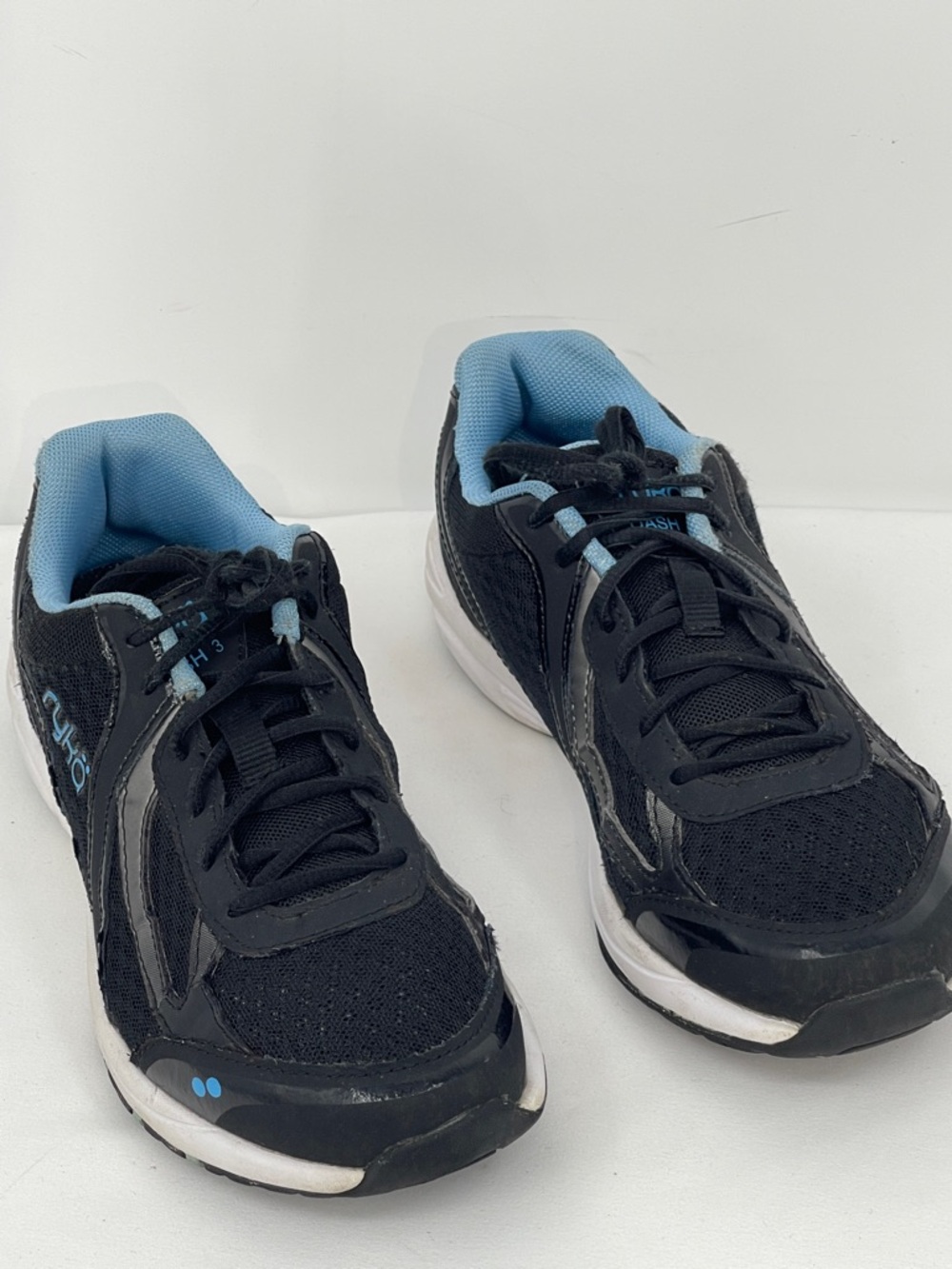 RYKA Black & Light Blue Athletic Sneakers WOMENS SIZE 7